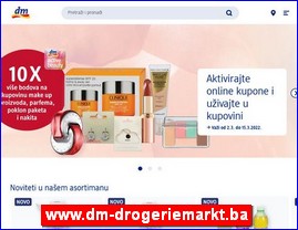 Cosmetics, cosmetic products, www.dm-drogeriemarkt.ba