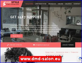 Frizeri, saloni lepote, kozmetiki saloni, www.dmd-salon.eu