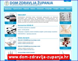 Clinics, doctors, hospitals, spas, laboratories, www.dom-zdravlja-zupanja.hr