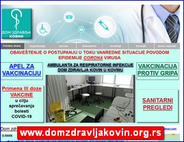 Clinics, doctors, hospitals, spas, laboratories, www.domzdravljakovin.org.rs