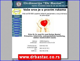 Clinics, doctors, hospitals, spas, laboratories, www.drbastac.co.rs