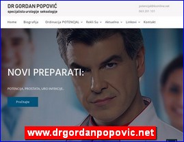 Clinics, doctors, hospitals, spas, Serbia, www.drgordanpopovic.net