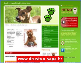 Associations for the protection of animals, accommodation of animals, www.drustvo-sapa.hr