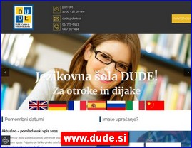 Foreign language schools, www.dude.si