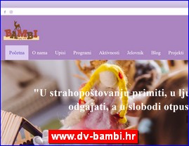 Kindergartens, nurseries, www.dv-bambi.hr