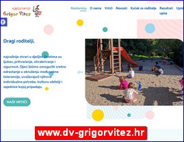 Kindergartens, nurseries, www.dv-grigorvitez.hr