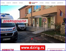 Clinics, doctors, hospitals, spas, laboratories, www.dzirig.rs