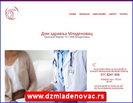 Clinics, doctors, hospitals, spas, Serbia, www.dzmladenovac.rs