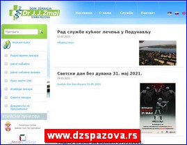 Clinics, doctors, hospitals, spas, laboratories, www.dzspazova.rs
