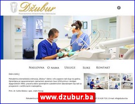 Stomatološke ordinacije, stomatolozi, zubari, www.dzubur.ba