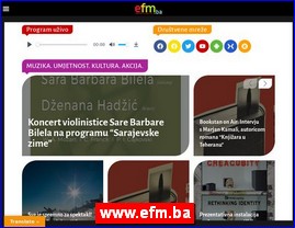 Radio stations, www.efm.ba