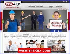 Radna odeća, zaštitna odeća, obuća, HTZ oprema, www.era-tex.com