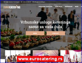 Catering, organization of celebrations, organization of weddings, www.eurocatering.rs