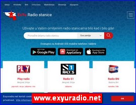 Radio stations, www.exyuradio.net