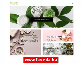 Cosmetics, cosmetic products, www.faveda.ba