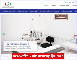 Clinics, doctors, hospitals, spas, Serbia, www.fizikalnaterapija.net