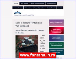 Sanitarije, vodooprema, www.fontana.in.rs
