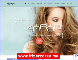 Frizeri, saloni lepote, kozmetiki saloni, www.frizerzoran.me