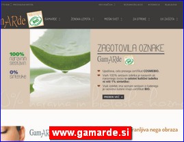 Cosmetics, cosmetic products, www.gamarde.si