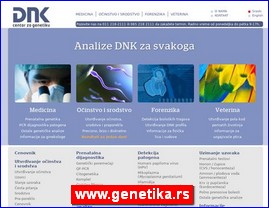 Clinics, doctors, hospitals, spas, Serbia, www.genetika.rs