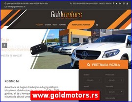 Car sales, www.goldmotors.rs