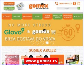 Supermarketi, trgovina, www.gomex.rs