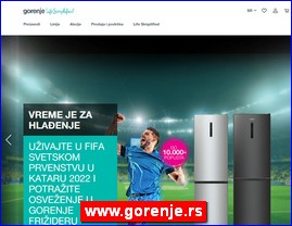 White appliances, washing machines, refrigerators, household appliances, www.gorenje.rs