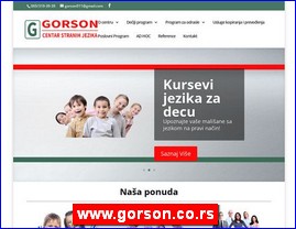 Foreign language schools, www.gorson.co.rs