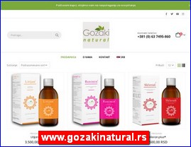 Drugs, preparations, pharmacies, www.gozakinatural.rs