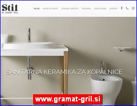 Sanitaries, plumbing, www.gramat-gril.si