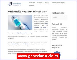Stomatološke ordinacije, stomatolozi, zubari, www.grozdanovic.rs