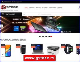 Računarska oprema, računari, laptopovi, audio, video, foto, tehnička roba, tehnika, alati, alarmi, klime, sportska oprema, online shop, G Store & Repair doo, Novi Beograd, www.gstore.rs