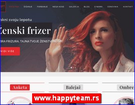 Frizeri, saloni lepote, kozmetiki saloni, www.happyteam.rs