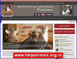 Associations for the protection of animals, accommodation of animals, www.helpanimals.org.rs