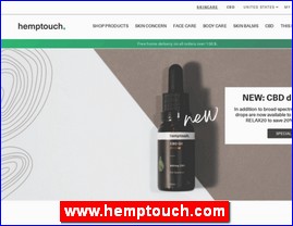 Cosmetics, cosmetic products, www.hemptouch.com