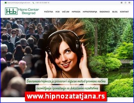 Clinics, doctors, hospitals, spas, Serbia, www.hipnozatatjana.rs