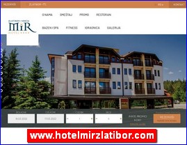 Hoteli, moteli, hosteli,  apartmani, smeštaj, www.hotelmirzlatibor.com