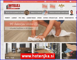 Floor coverings, parquet, carpets, www.hotenjka.si