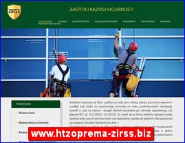Radna odeća, zaštitna odeća, obuća, HTZ oprema, www.htzoprema-zirss.biz