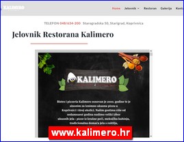 Pizza, picerije, palačinkarnice, www.kalimero.hr