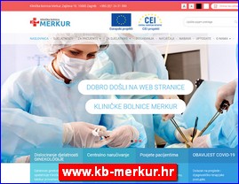 Clinics, doctors, hospitals, spas, laboratories, www.kb-merkur.hr