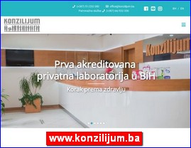 Clinics, doctors, hospitals, spas, laboratories, www.konzilijum.ba