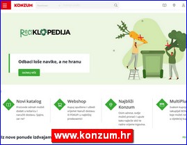 Supermarkets, trade, www.konzum.hr