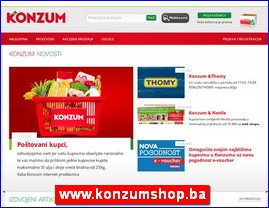 Supermarketi, trgovina, www.konzumshop.ba