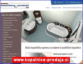 Sanitaries, plumbing, www.kopalnice-prodaja.si