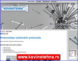 Metal industry, www.kovinotehna.rs