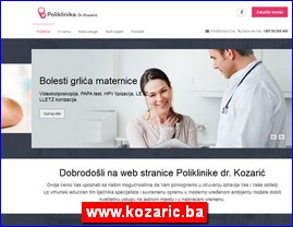 Clinics, doctors, hospitals, spas, laboratories, www.kozaric.ba