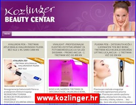 Frizeri, saloni lepote, kozmetiki saloni, www.kozlinger.hr