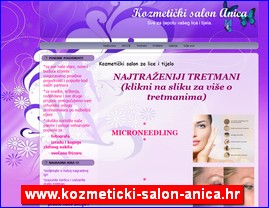 Frizeri, saloni lepote, kozmetiki saloni, www.kozmeticki-salon-anica.hr