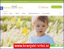 Kindergartens, nurseries, www.kranjski-vrtci.si